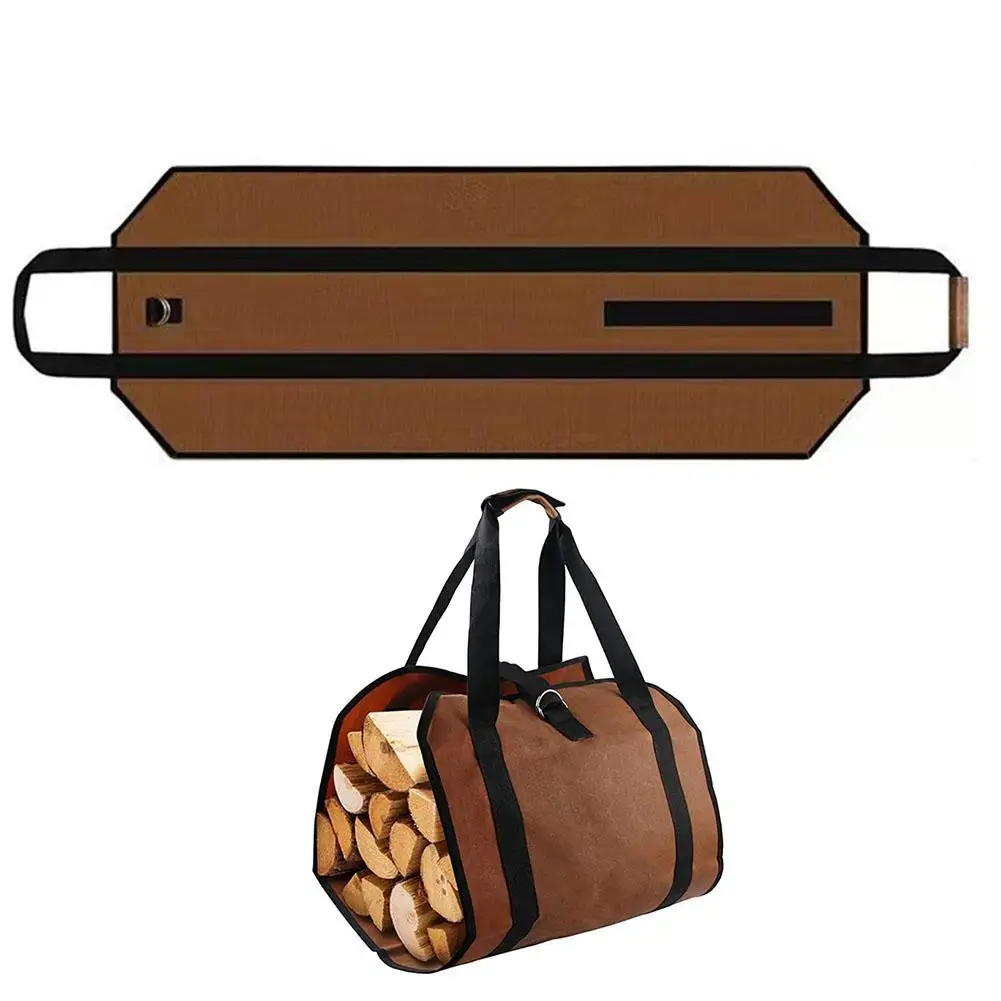 Firewood Carrier, Log Carrier for Firewood, 2-in-1 Wood Carrying Bag for Firewood, Fire Pit, Camping, BBQ, Outdoor Activity