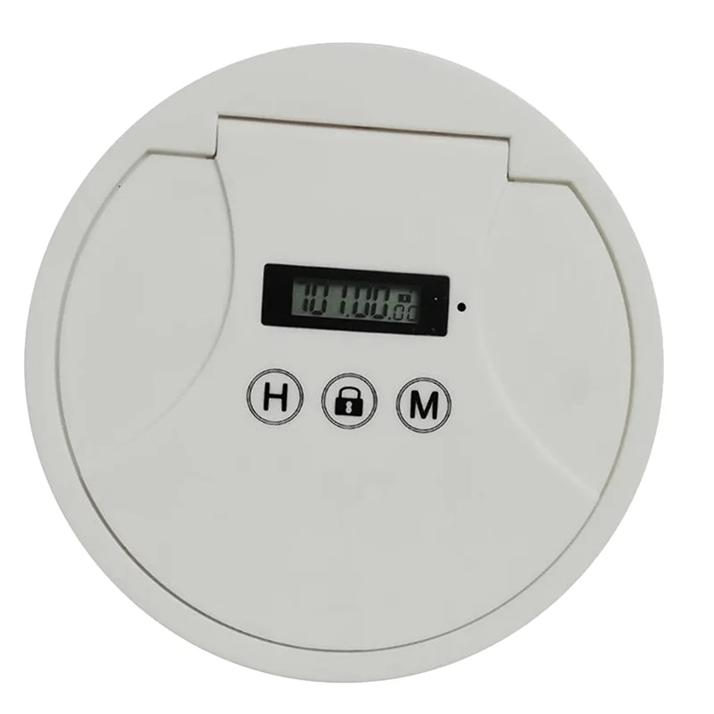 Electronic Time Lock Box Timer Lock Container Multi Function Time Lock Box Bin for Toys Mobile Phones No Battery White