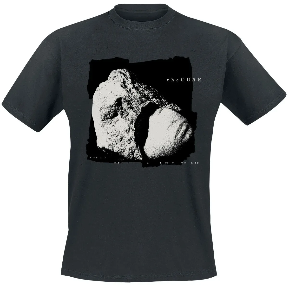 The Cure Shows of A Lost World Tour T-Shirt, Post-Punk-Band-Shirt mit Vintage-Globus-Print, Gothic-Rock-Fan-Merch – Detail 3