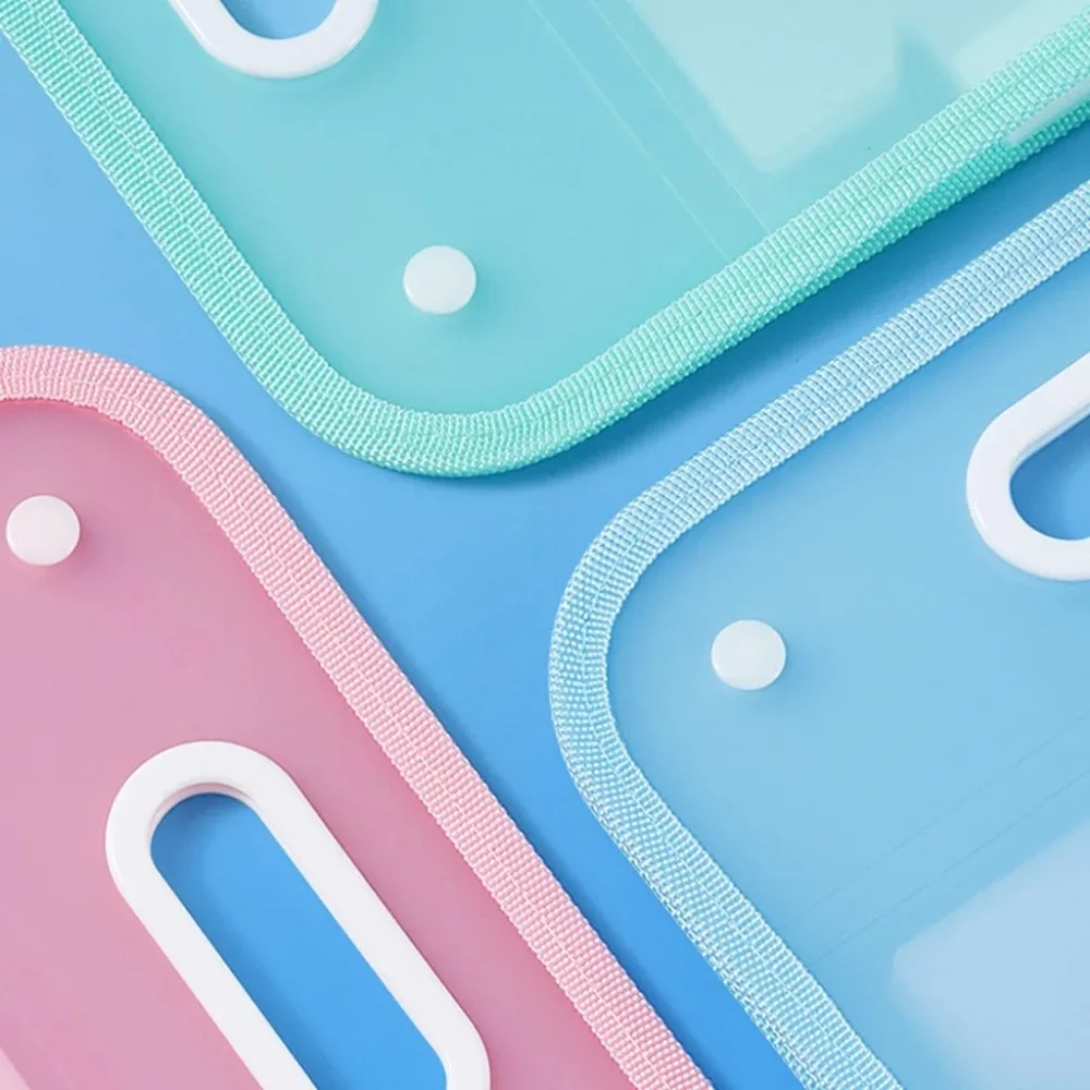 A4 File Folder Large Capacity Portable Organ Bag Folder Document Storage Student Exam Paper Bill File Sorting Organizer Case