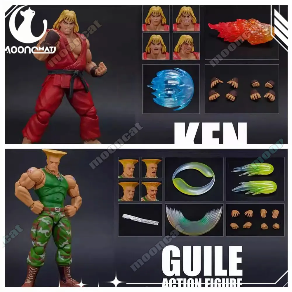 

In Stock 20cm Storm Toys Ultra Street Fighter Ken Masters 1/12 Action Figures Guile Model Statue Collectible Figures Toy Gifts