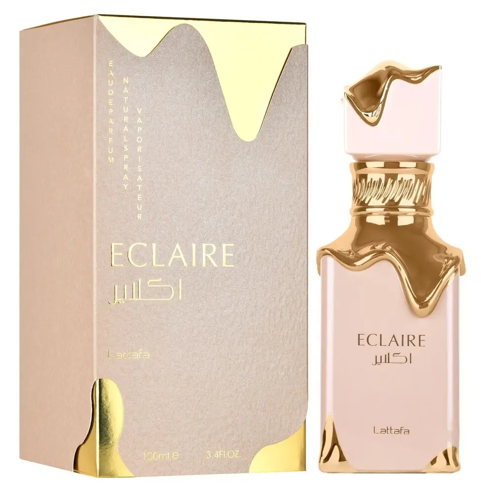 Lattafa Eclaire - Vanilla, Caramel, Sweet, Floral - Eau De Parfum Long-Lasting Fragrance for Women, 3.40 Ounce / 100 Ml