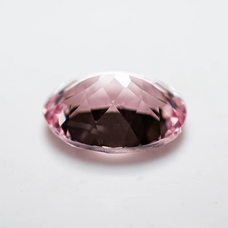 Top Lab Grown Sapphire Oval Shape Sakura Pink Color Charms Beads for Diy Jewelry Making Material Selectable AGL Certificate