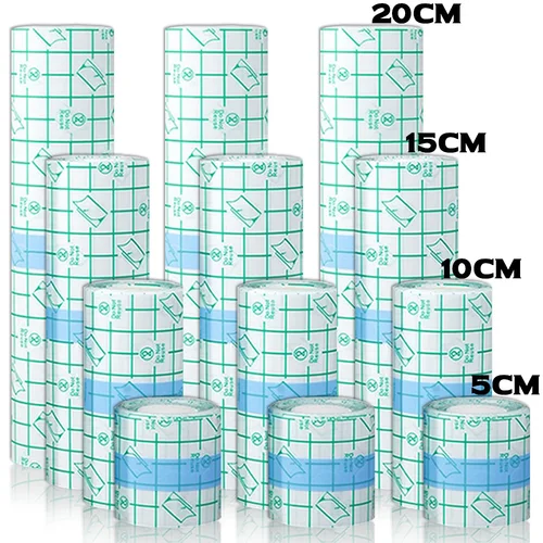 Película de tatuaje impermeable de 10/5/2M, cinta de PU para el cuidado posterior, curación de la piel, adhesivo para reparación de tatuajes, vendajes, accesorios para tatuajes