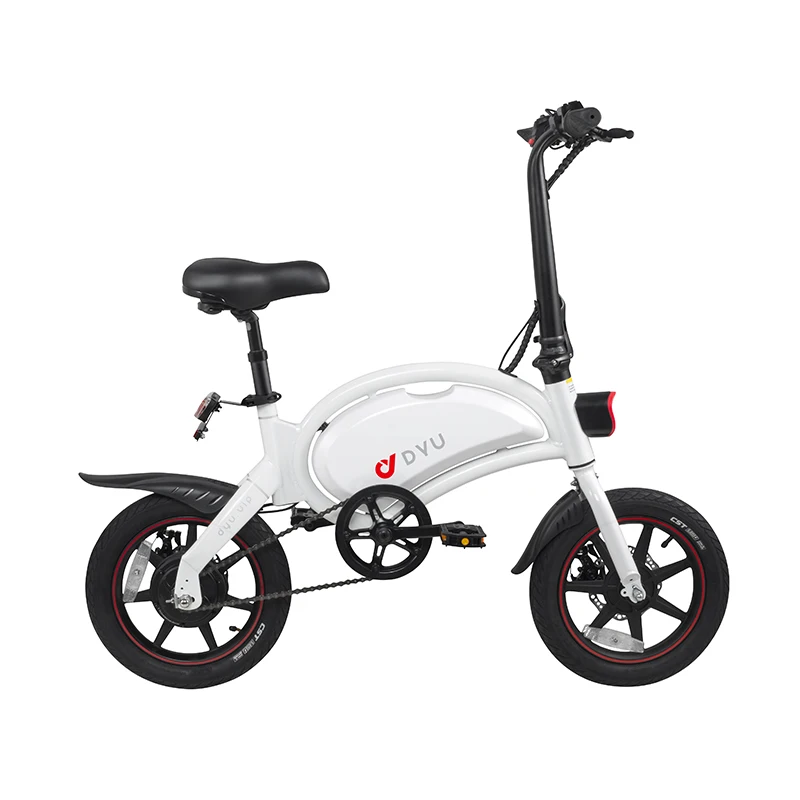 DYU D3+ Electric Scooter with Smart APP Dropshipping Folding E Bike 14inch Tire Scooter 60km Electric Bicycle for Adult Lady