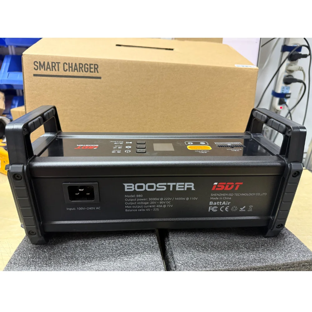 

Зарядное устройство ISDT B80 Lipo Balance AC3000W 40A 80V Lipo зарядка и разрядка для аккумуляторов 8-22S