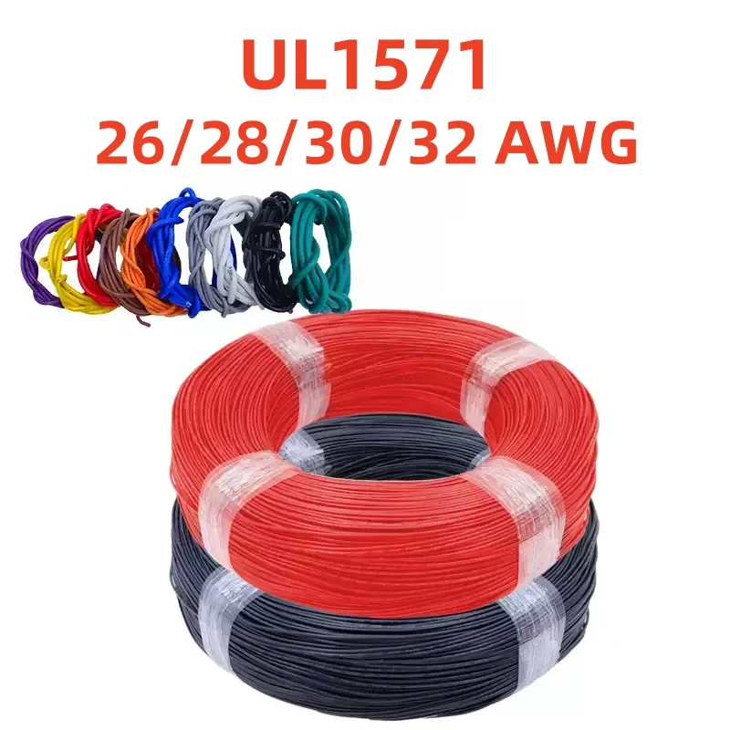 5 Meter UL1571 Electronic Wire  32 30 28 26 AWG Environmental PVC Insulated Tinned plated  DIY Line LED Electronic Cable