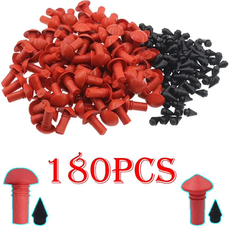 180PCS Car Tire Mushroom Head Rubber Patch Winter Necessary Anti-slip Creative Mushroom Nail Auto Repair Tool Accessories