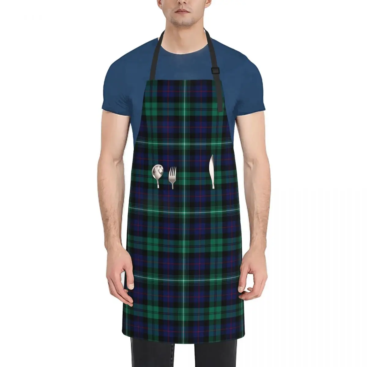 Clan Urquhart Tartan Apron Kitchen Front cooks clothes Apron