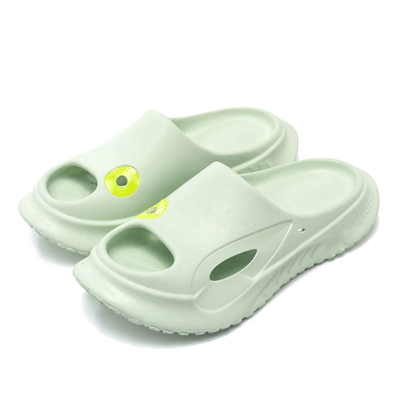 ONEMIX 2024 Summer Slippers Flip Flops for Women Beach Shoe Men Slippers White Non-slip Bathroom Shock-absorbing Slippers