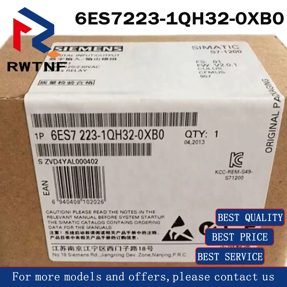 

Brand New Genuine 6ES7223-1QH32-0XB0 SIEMENS S7-1200 Digital I/O SM 1223 Module,100% original warehouse stock