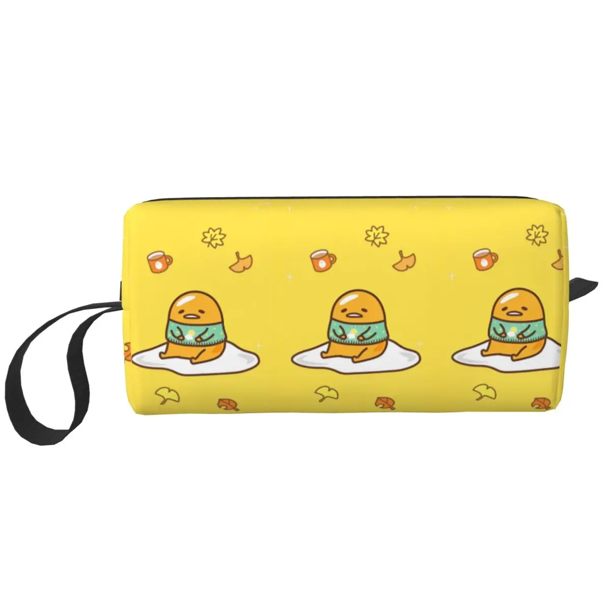 Gudetama The Lazy Egg Makeup Bag Pouch Zipper Cosmetic Bag Travel Toiletry Small Makeup Pouch Storage Bag Men Women