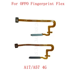 Original Fingerprint Sensor Button Flex Cable For OPPO A17 A57 4G Touch Sensor Scanner Repair Parts