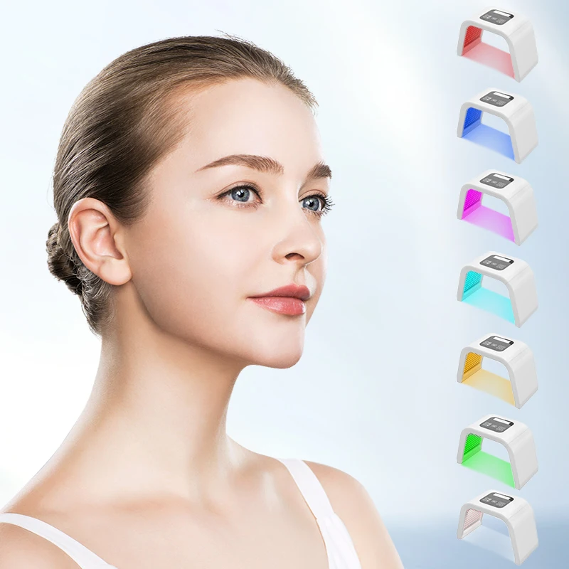 เครื่องวิเคราะห์สเปกตรัมโฟตอนอินฟราเรดแบบพกพา 7 สีแบบพับได้และอุปกรณ์สุขภาพครอบครัวแบบพกพาพร้อมหน้าจอแสดงผลสีและพี