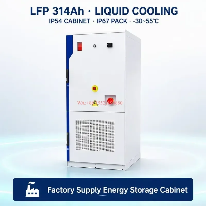 WMWMNU for Outdoor All-in-One 125kW 261kWh LFP Energy Storage Cabinet Liquid Cooling IP54 Hybrid Off On Grid Commercial