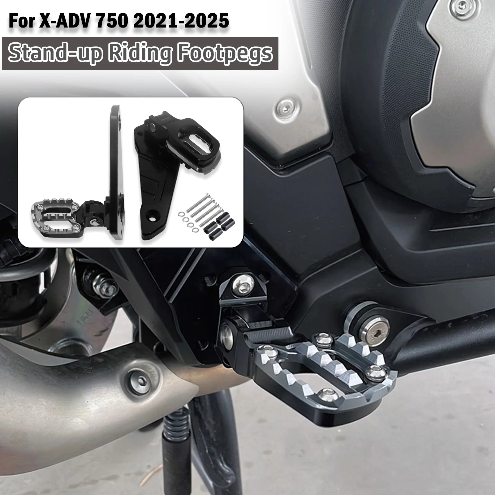 Para HONDA XADV 750 2025 XADV750 2024 2022 2023 X ADV 750 2021 reposapiés reposapiés Pedal de pasajero plegable