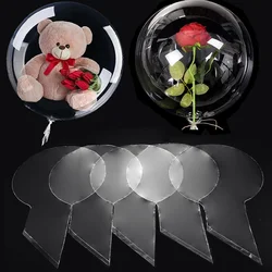 10 Pcs 20 inch Wide Neck Bubble Ballon Bobo Balloon Clear Flower Shop Wide Mouth Wedding Birthday Easter Party Decorations Gifts