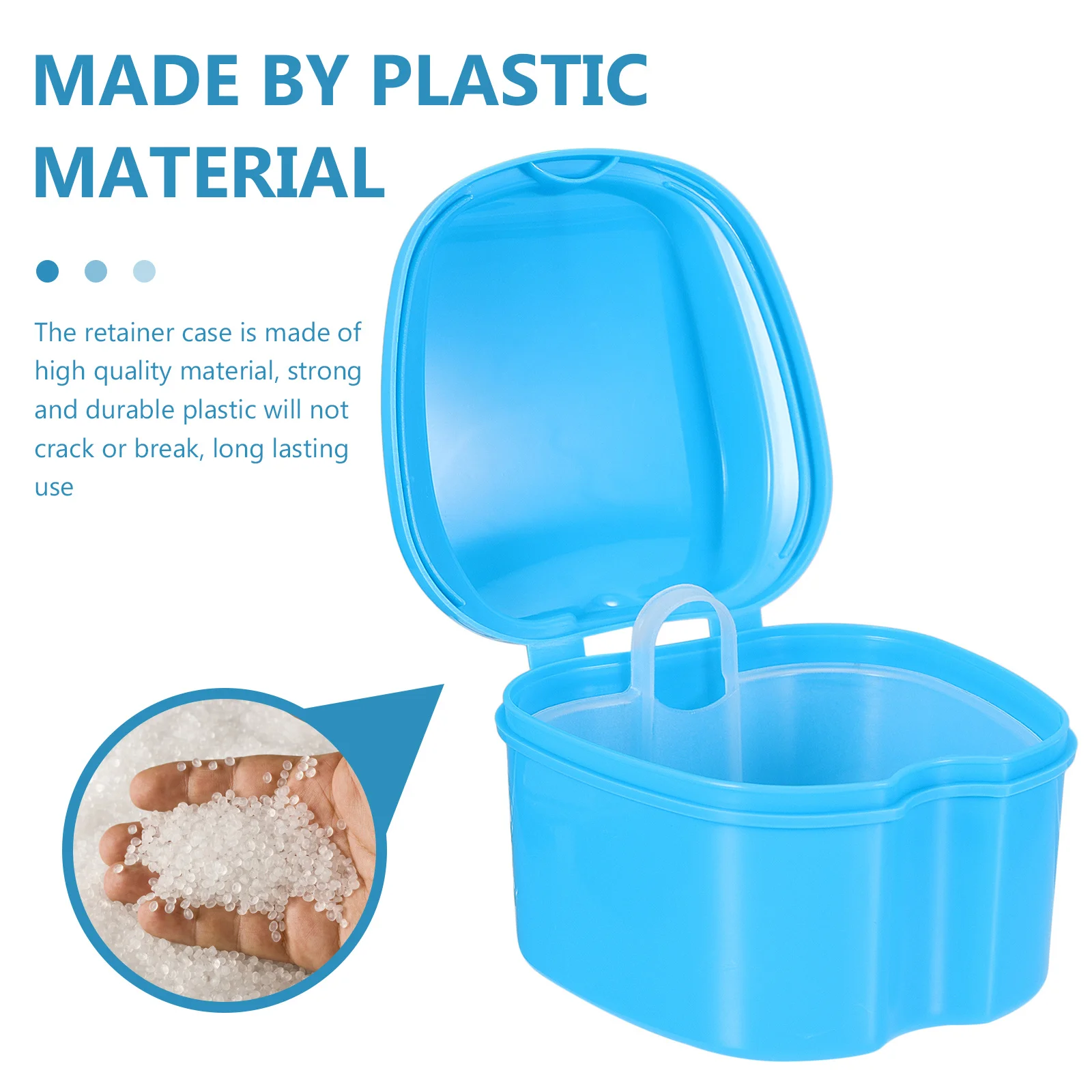 

3pcs Denture Portable Mini Case For Denture Storage Container Orthodontic Dental Retainer Holder Fake Guard Case