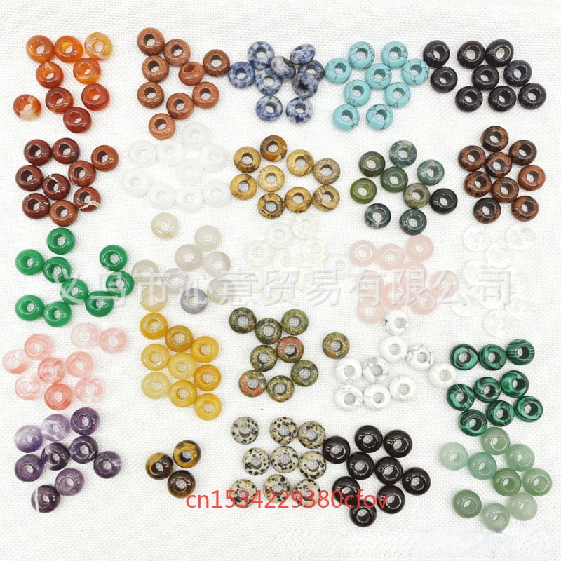 

10PC 8*14mm Various Types Macroporous Bead Natural Stone Agate Crystal Beading Handmade DIY Necklace Bracelet Accessories