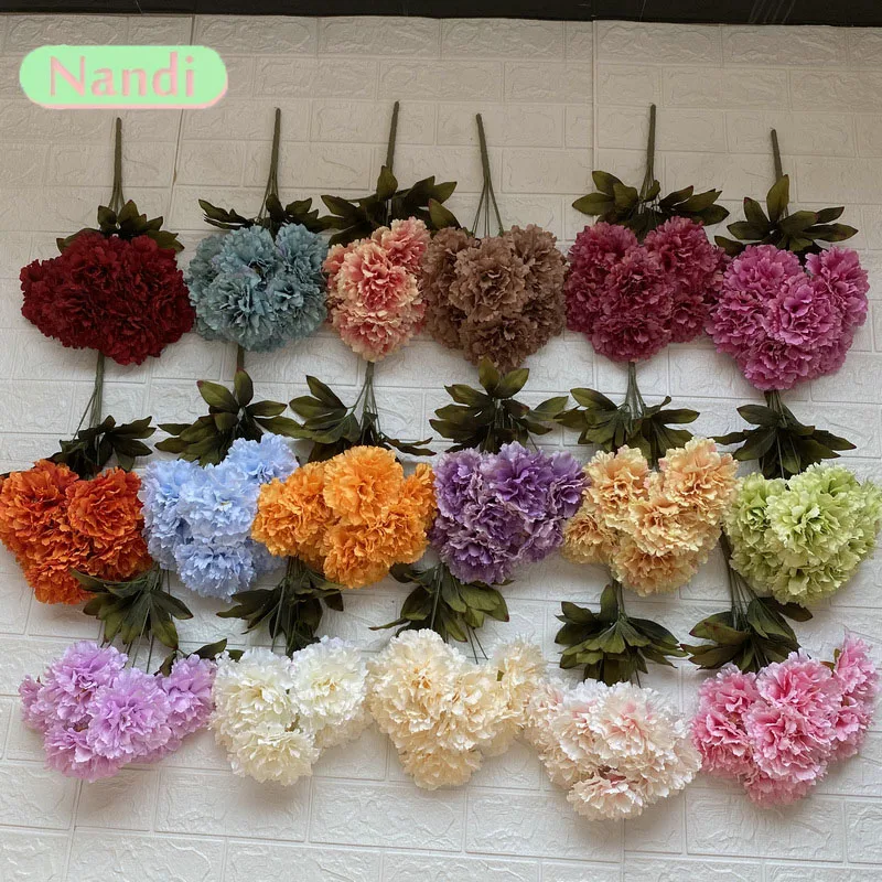 7-köpfiger künstlicher Hibiskus-Blumenstrauß für Hochzeiten, Zuhause, künstliche Wohnzimmertische, Hoteldekoration.