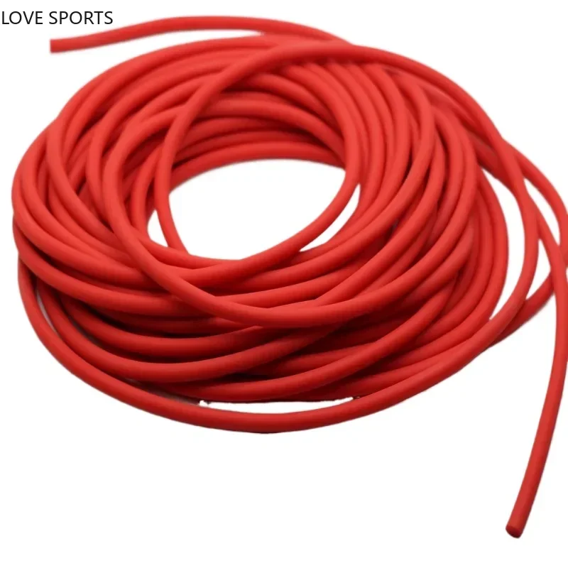 New Goods For Fishing 5/10 Meters Red Fishing Rope Diameter 5.5mm High Solid Elastic Rubber Line Band Fishing Elastic Rope Gift