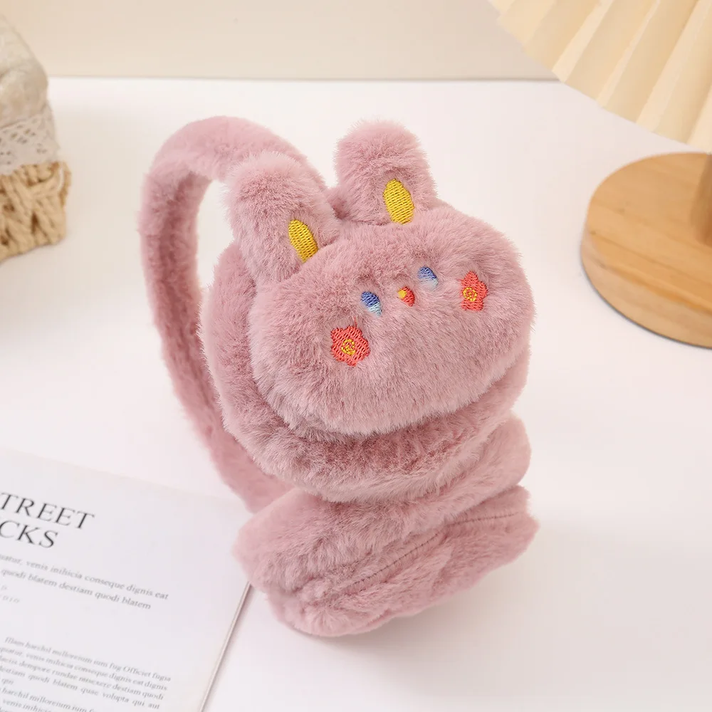 1 pz nuovi adorabili paraorecchie tengono al caldo le borse autunnali e invernali paraorecchie freddi dei cartoni animati