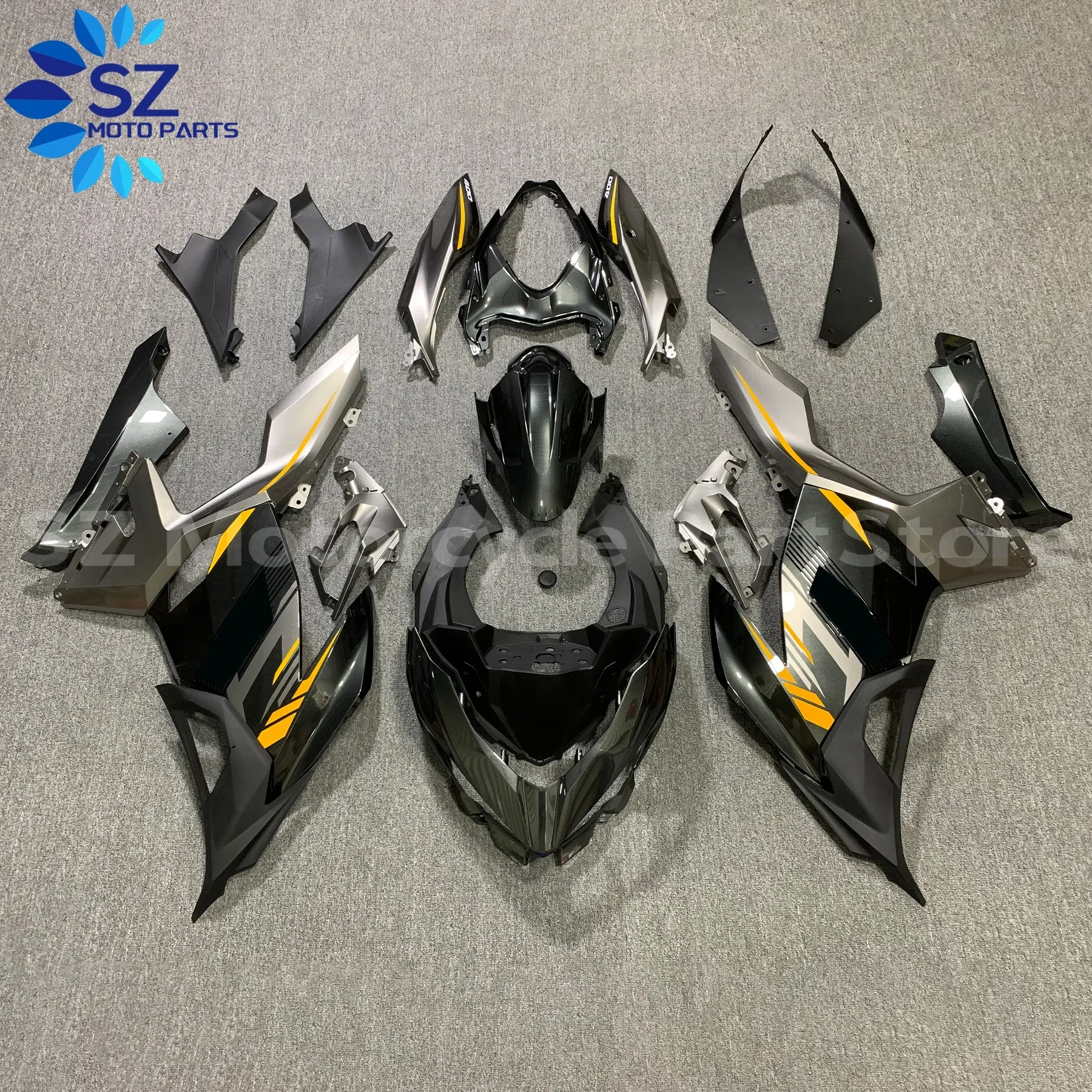 

Motorcycle Fairing kit for Ninja 400 18 19 2021 22 23 year EX400 ZX400 2018 2019 2020 2021 2022 2023 Fairing Bright black