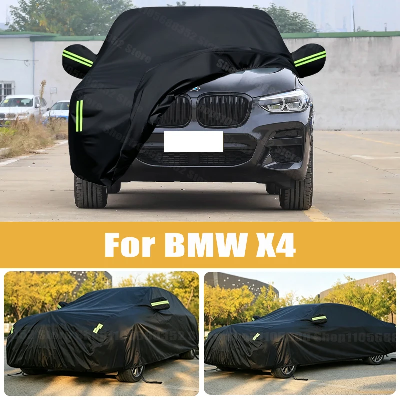 Car Cover Outdoor Protection Full Exterior Snow Cover Sunshade Dustproof Protection Cover Universal For BMW X4