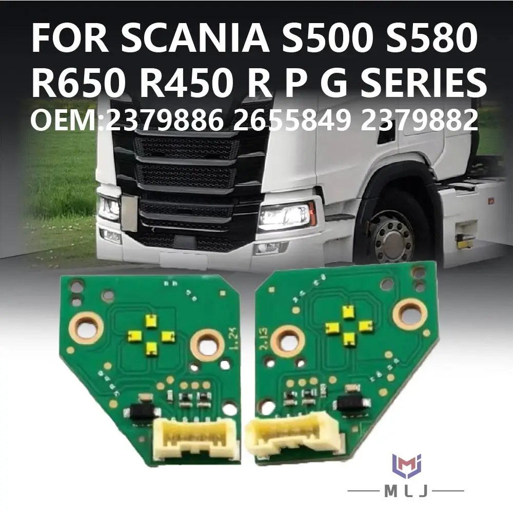

2379886 2655849 2379882 Для грузовиков Scania S500 S580 R650 R450, серии R P G, белая светодиодная плата DRL, чип-источник света, автомобильные аксессуары