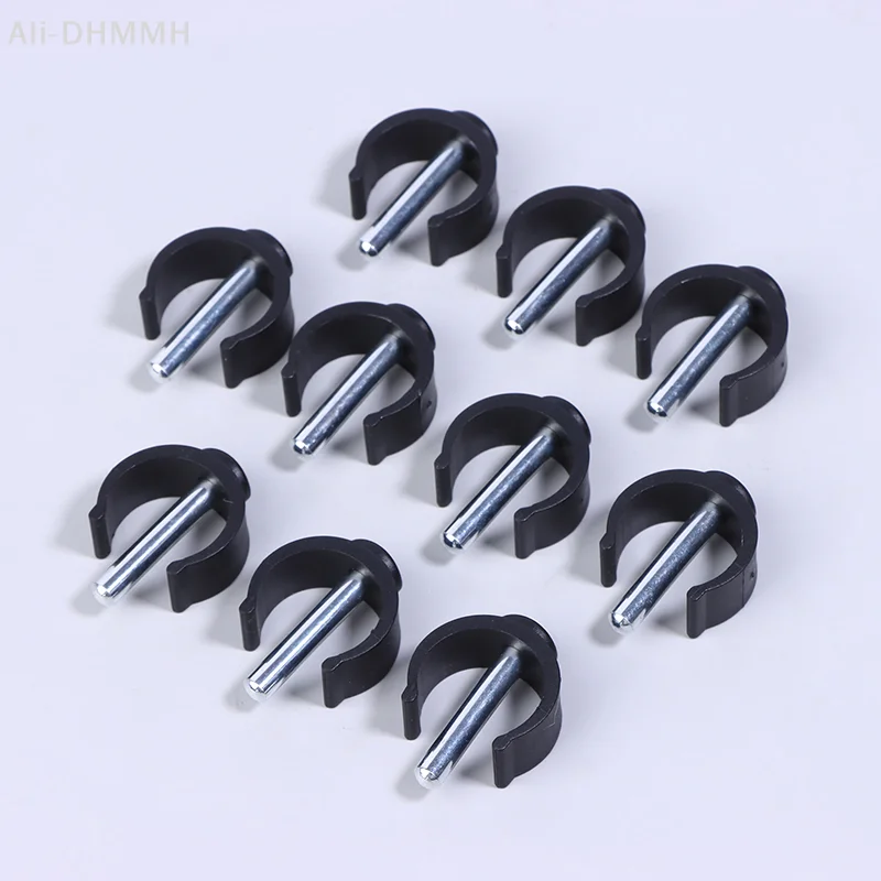 ZLinKJ 10/30pcs C-Shaped Fasteners, Walker Plastic Accessories, Tube Positioning Open Clips, Crutch Buckles