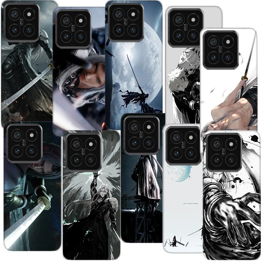 Anime FINAL FANTASY 7 BloodyBeni Clear Phone Case For Xiaomi Poco F6 F5 Pro F3 X5 X4 NFC F4 X3 GT M5 M5S M4 M3 Pro F2 F1 Cover C