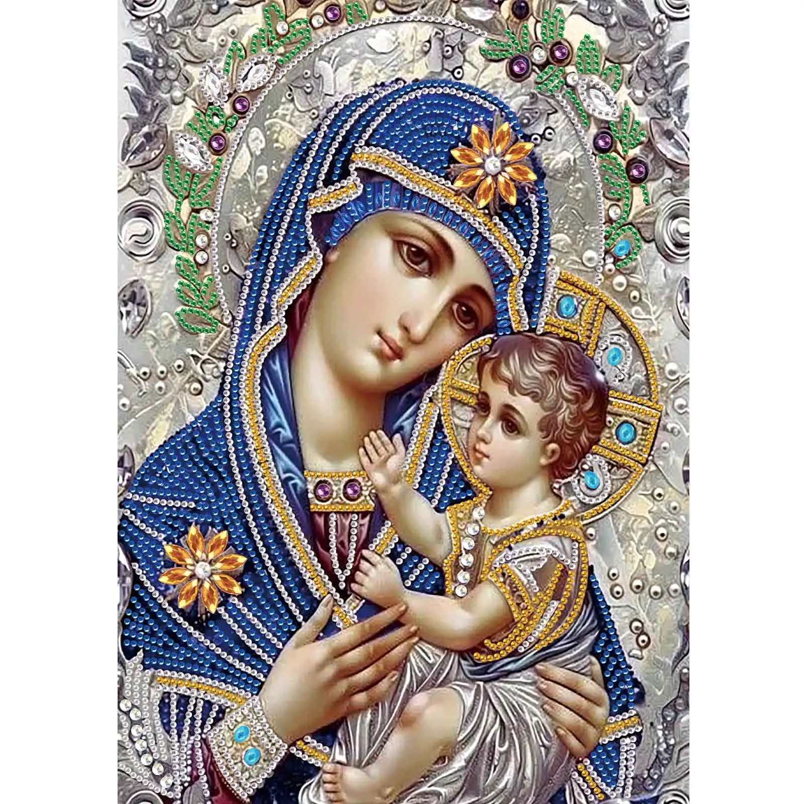 

Special Shape Diamond Art Painting Kit for Adult,religious themes Crystal Rhinestones Painting for Home Wall DecorationArt Gift