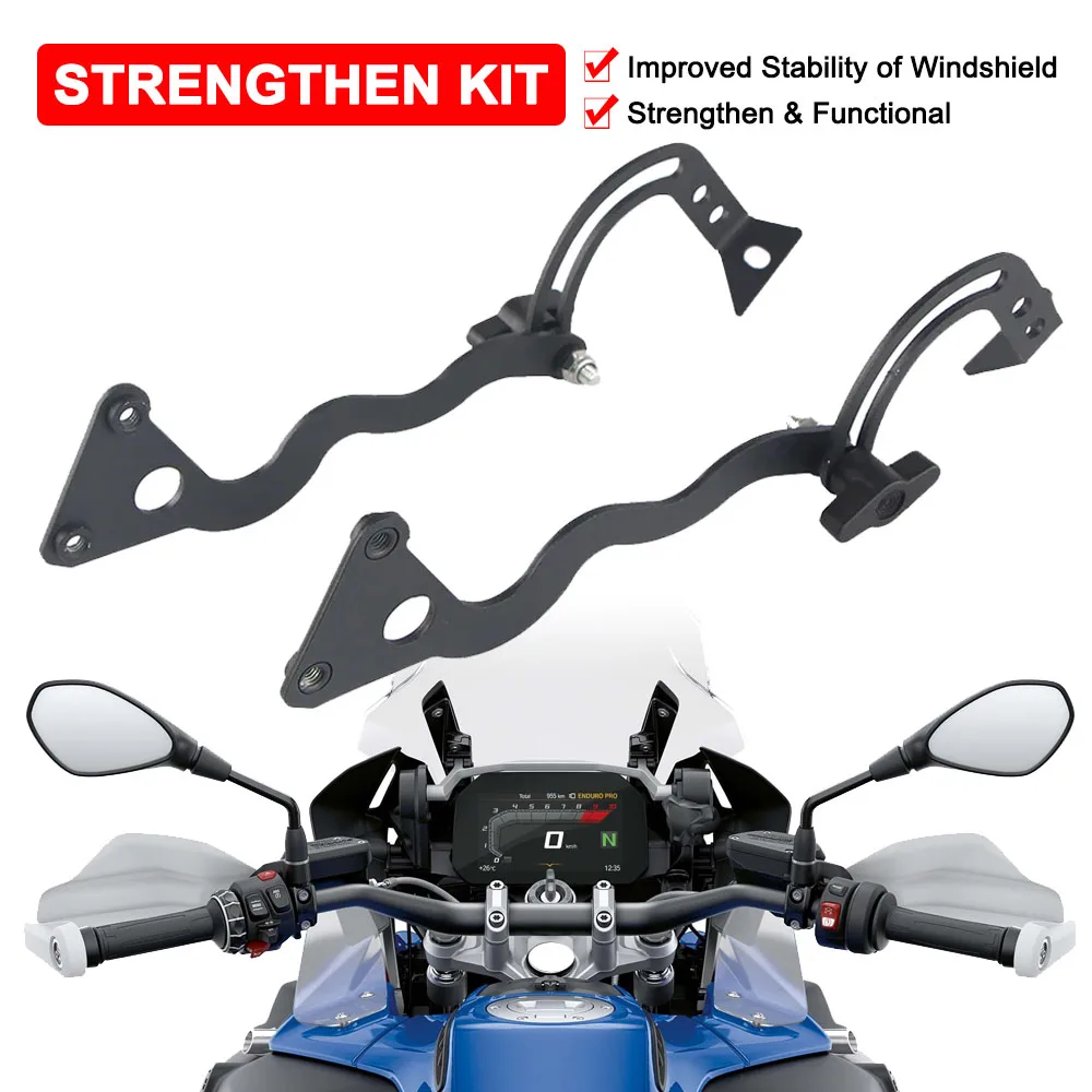 

Windshield Strengthen Bracket For BMW R1250GS R1200GS Adventure 2013-2022 2023 GS R1250 R1200 ADV Windscreen Support Holder Kits