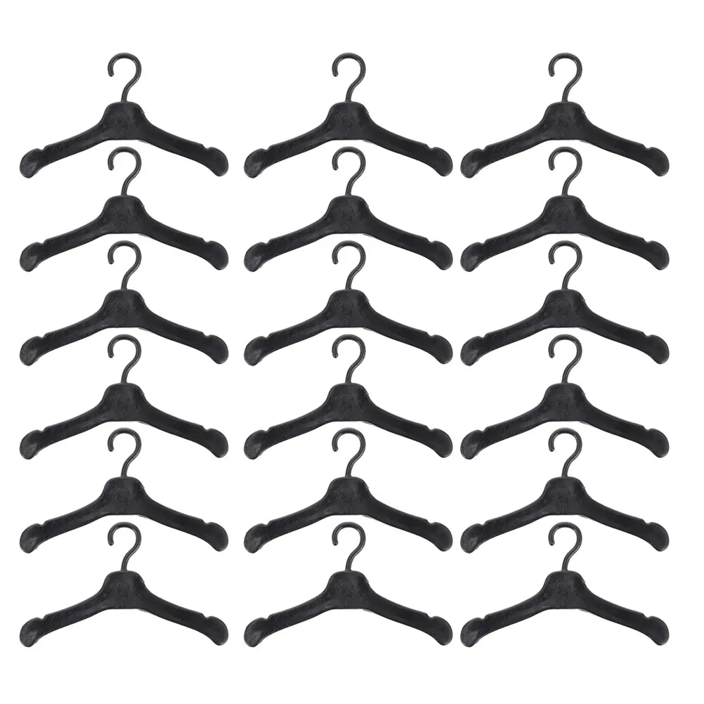 

80Pcs Plastic Mini Clothes Hanger Wardrobe Organizer Hanging Rack Compact Storage Display for Outfit Collection and Arrangement