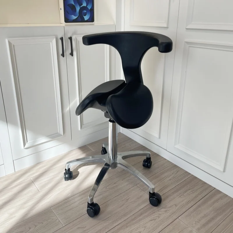 

Multi Adjuster Ergonomic Swing Saddle Seat Multi Functional Back Posture Stool with Tilting Seat Saddle Chair For Dental Office