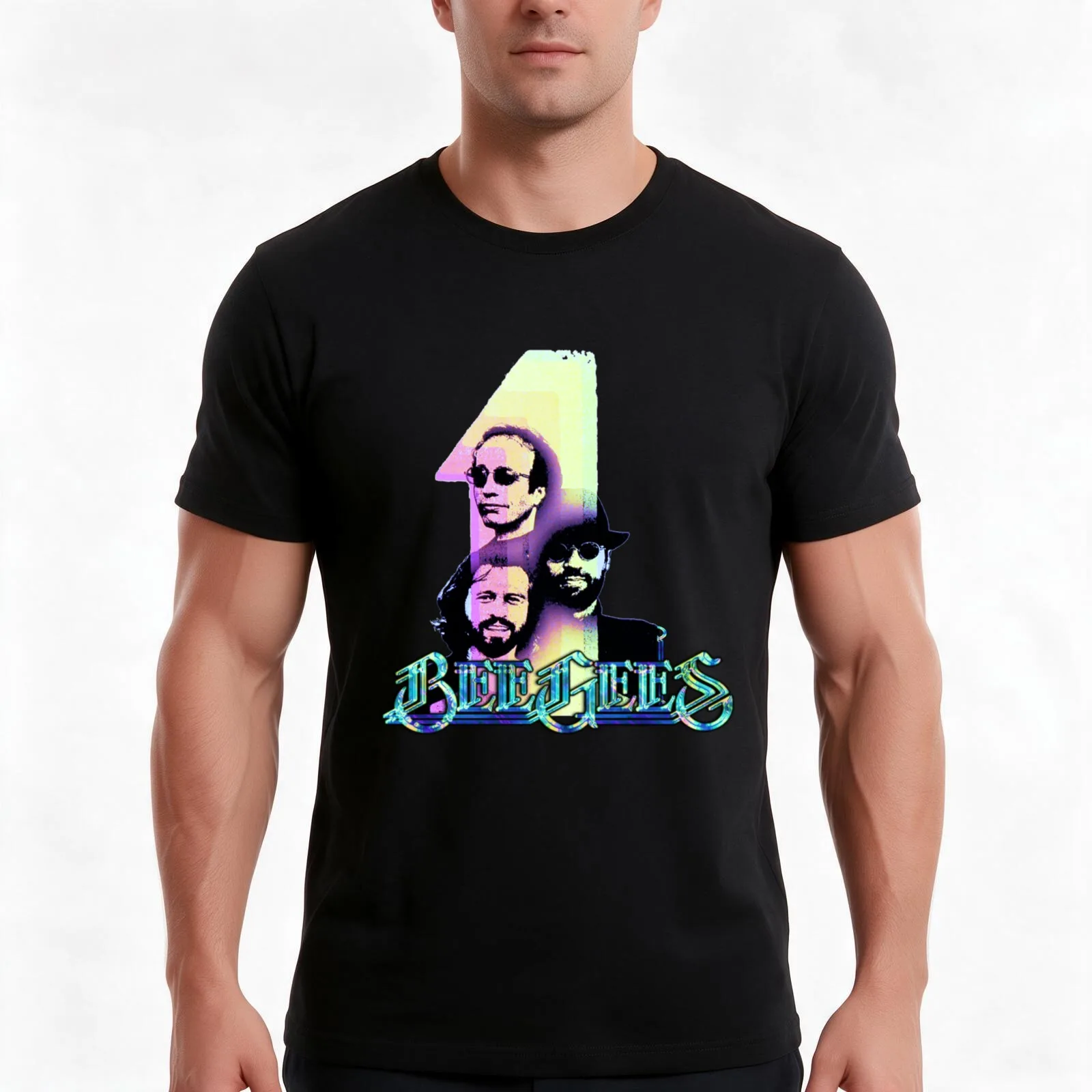 Bee Gees One Stayin Alive - Saturday Night Fever T-Shirt, Summer Casual Cotton Tee, Oversized Streetwear Tops, Unisex Men Women