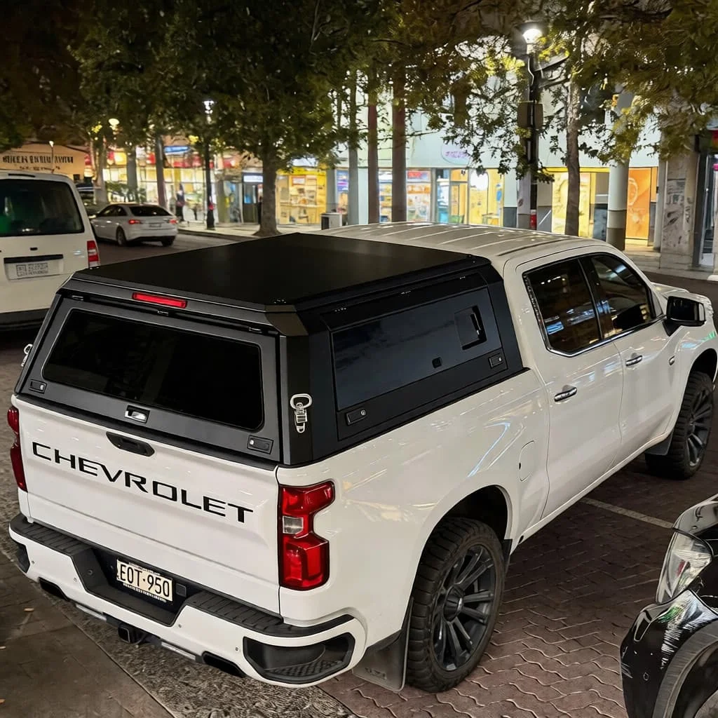 Wholesale Overlanding Pickup Canopy Easy-Install Secure Topper for Ford F-150 &CHEVY SILVERADO (High Rise + Roof Rails)