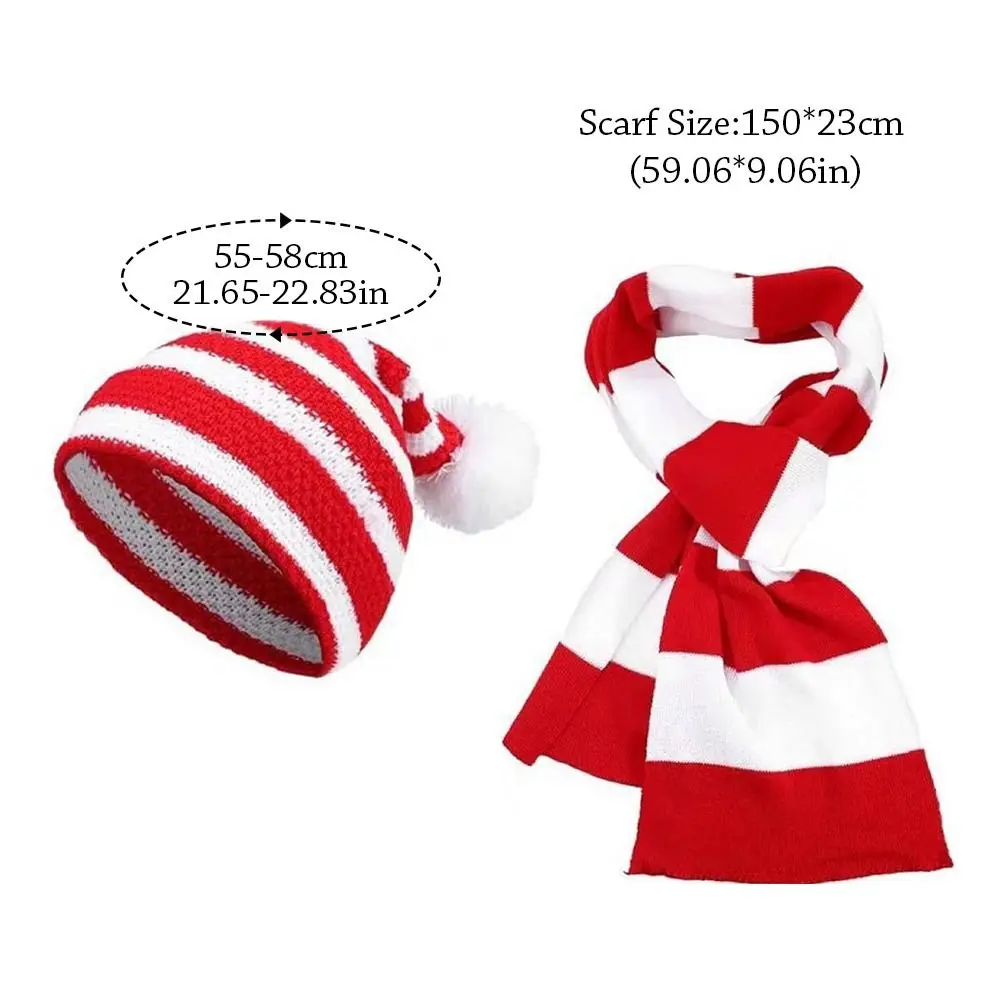 2/3 pezzi Set inverno natale berretto cappello sciarpa morbida protezione dell'orecchio berretto da babbo natale antivento lana regali di natale per uomo donna