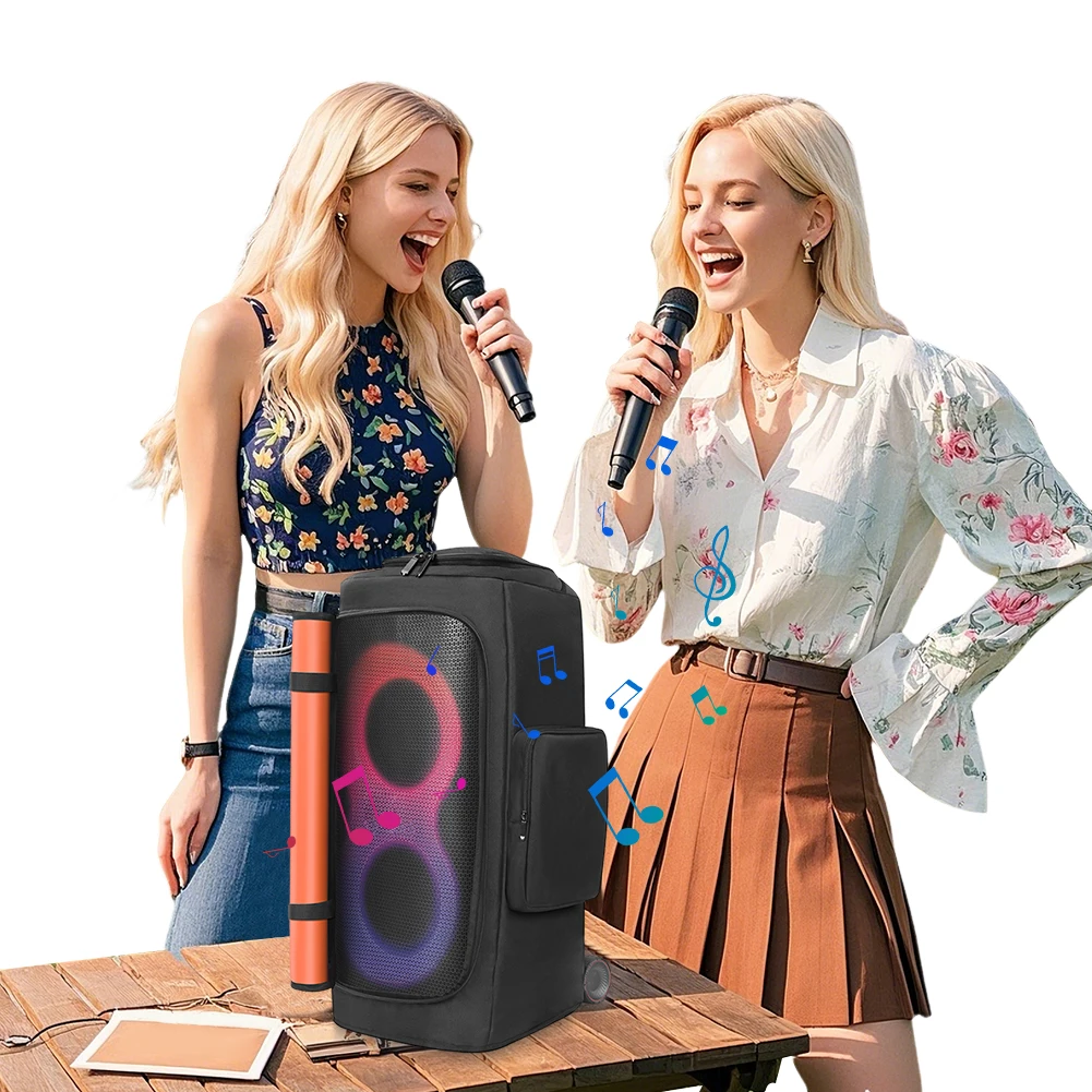 Portable Speaker Dust Case Wear Resist Padded Speaker Protective Cover Double-Sided Speaker Storage Bag for JBL PARTYBOX 310/320