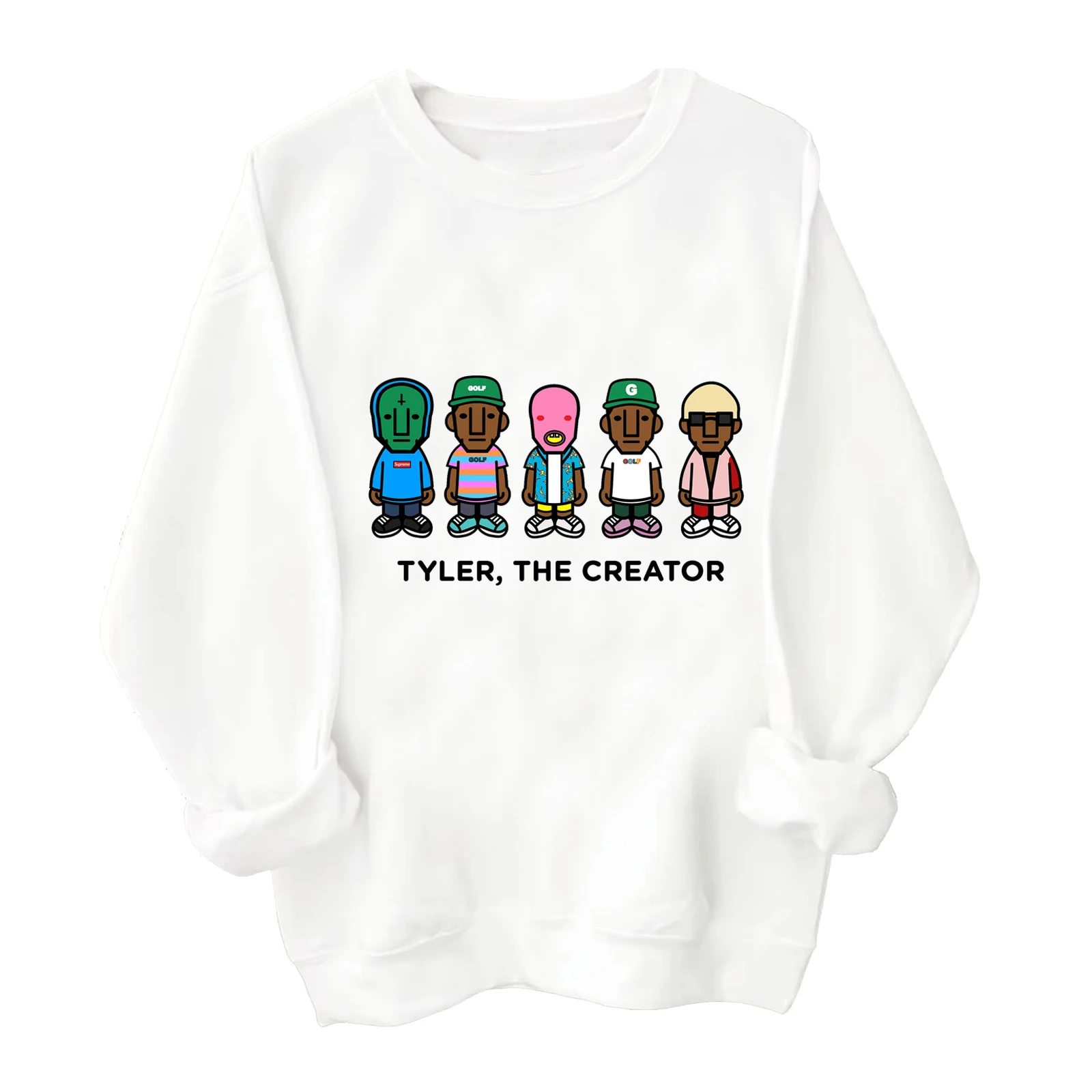 Tyler, The Creator 2024 Casual Spring and Autumn Unisex Music Fans Gift Sweatshirt Rap Vintage Printing O-Neck Long Sleeve