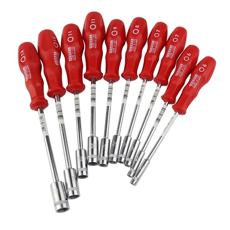 VESSEL 5-12mm Power Grip Socket Driver Wrench Screwdriver Hex Key Nutdriver Hand Tool No.4100