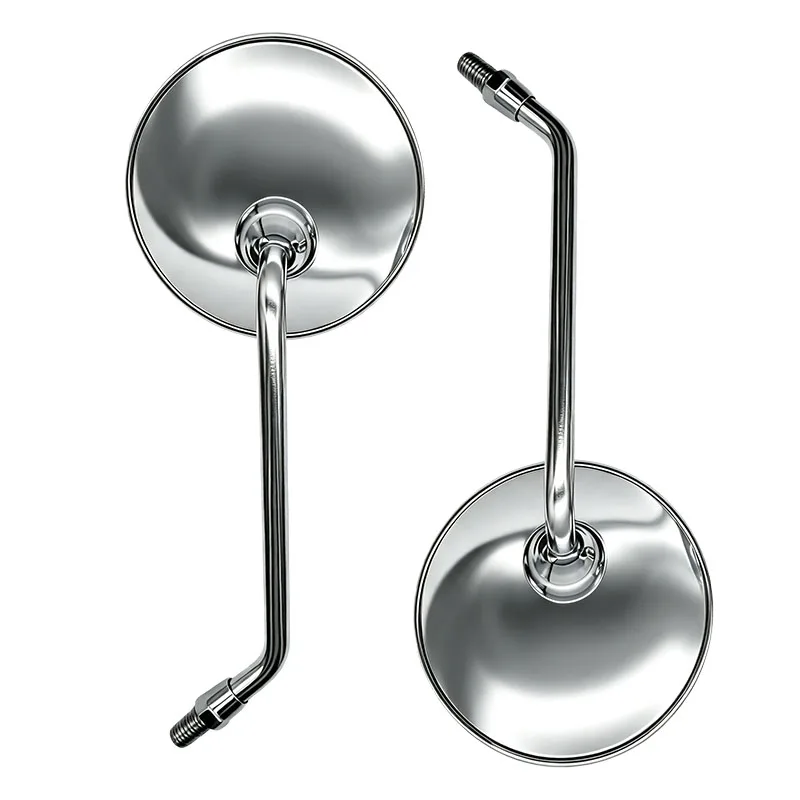 2 Stück Universal 10-mm-Rückspiegel, verchromte Seitenspiegel für MT-09, MT-10, MT-03, MT-07, Motorradzubehör. – Detail 6