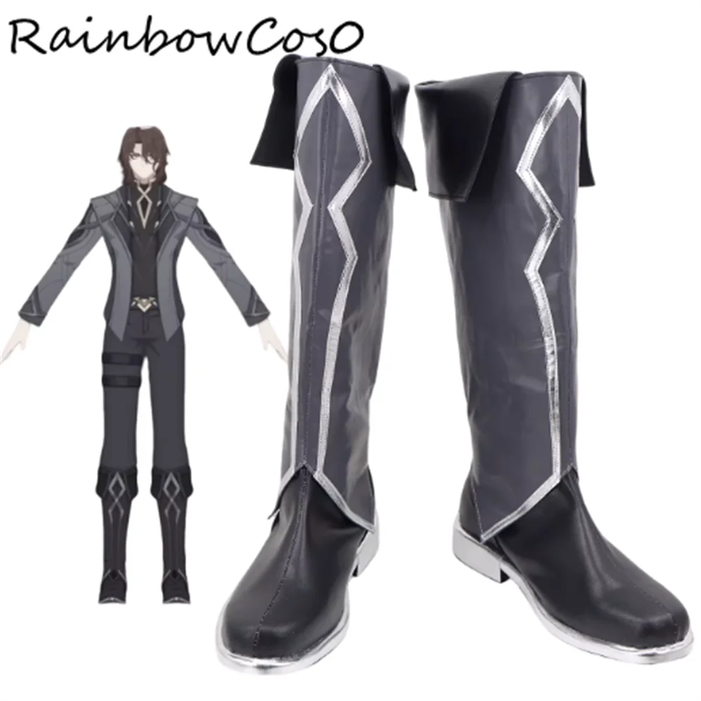 

Обувь для косплея Rerir Genshin Impact, ботинки для игры, аниме, Хэллоуина, Рождества, RainbowCos0 W5600