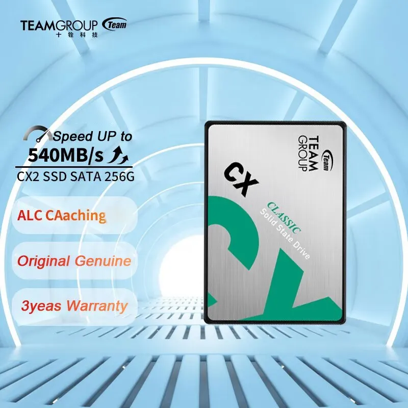 AliExpress Collection Team Group CX2 2.5 "256GB 512GB 1TB SATA III 3D NAND Interne Solid State Drive, tot 540 MB/s