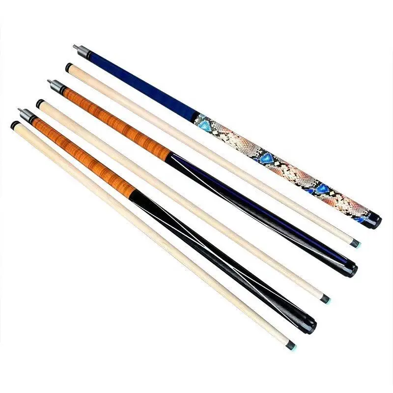 Creative Design 3-Section Pool Stick 13mm Tip 58 Inches Maple Wood Shaft Billiard Jump Break Cue for Sale