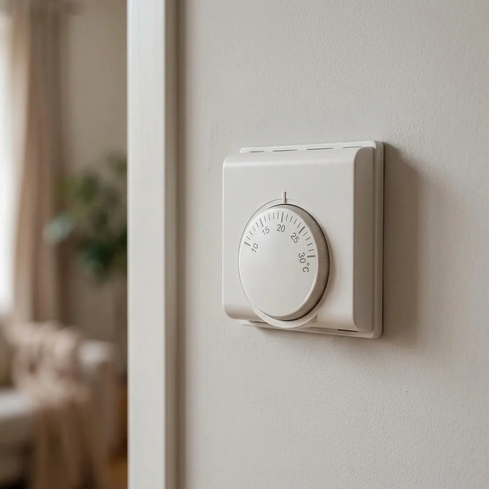 Energy Saving Mechanical Room Thermostat 10℃ To 30℃ Temperature Controller Thermostat Switch For Air Conditioning