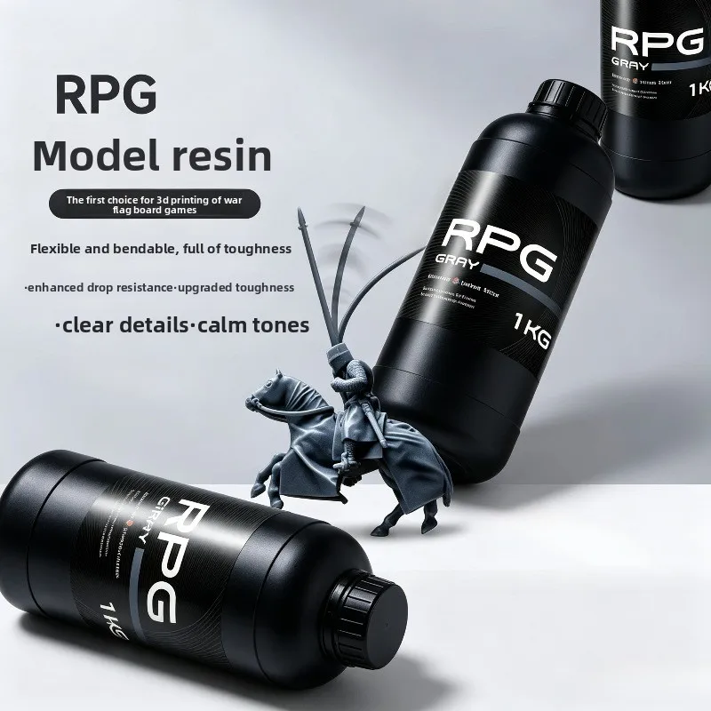 High Precision Bendable UV Resin for Tabletop RPG Figurine Tough Impact Resistant Liquid 3D Light Curing Printing