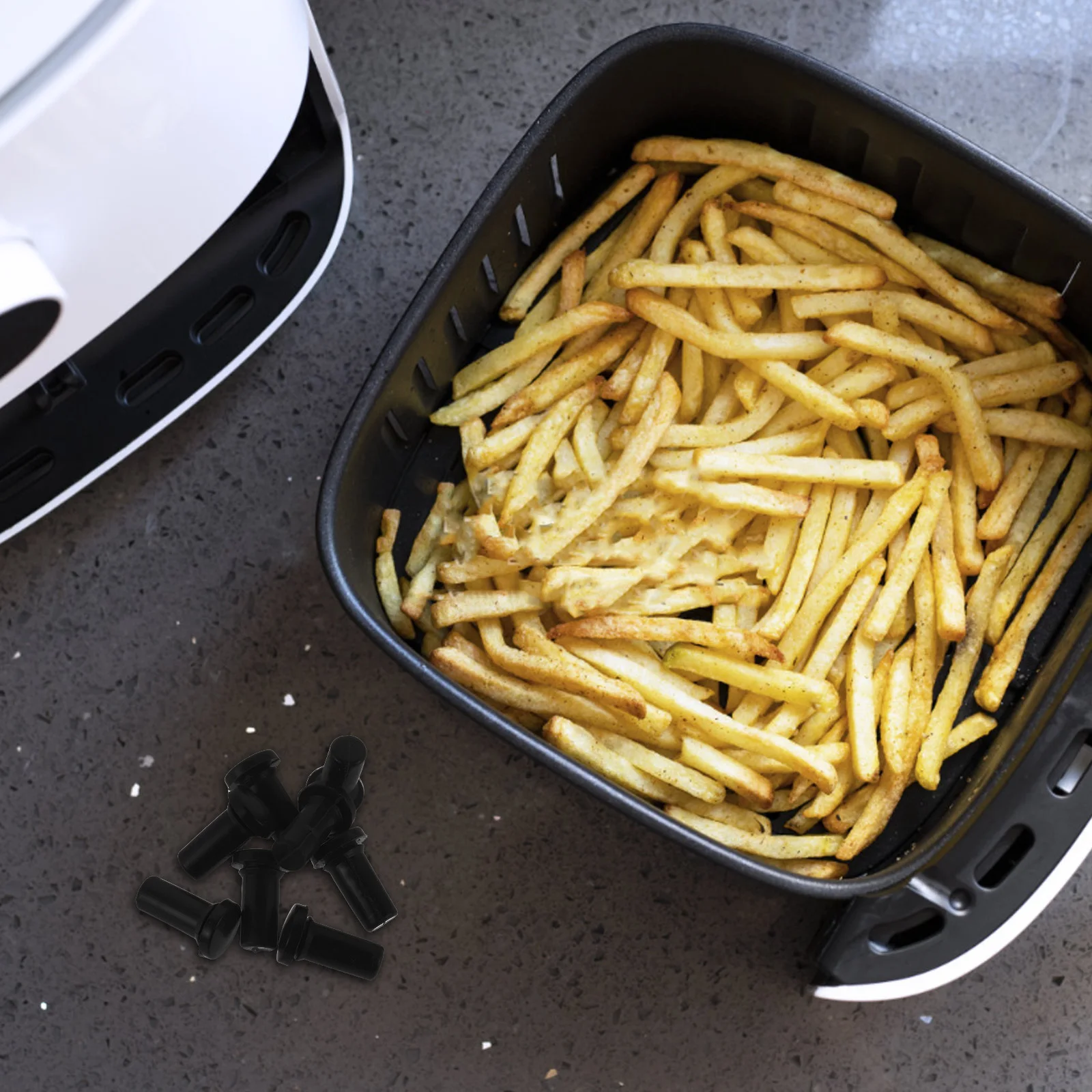 

8Pcs Heat-Resistant Air Fryer Bumpers Nonslip Tray Feet Enhance Cooking Space Stability Air Fryer Rubber Bumpers