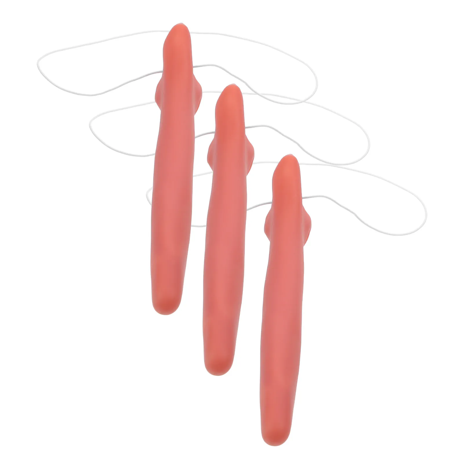 

3Pcs Funny Long Nose Prop for Cosplay Halloween Costume Party Stage Performance Easy Wear Washable Portable Reusable Fake Nose