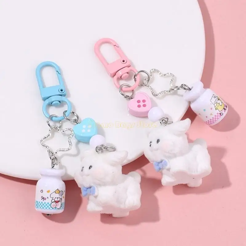 Encantadores llavero estético x90d, llavero perro para bolsos bolsos mochilas amuletos accesorios Valentín